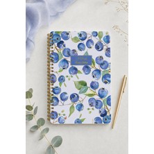 Victoria's Journals Botanical Collection A5 Premium Spiralli Defter 90GR Düz + Sticker