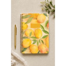 Victoria's Journals Botanical Collection A5 Premium Spiralli Defter 90GR Düz + Sticker