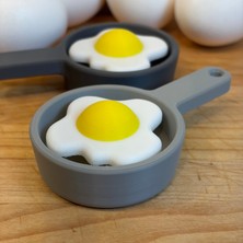 Mays 3D Studio 3D Baskı Yumurta Tava Clicker Fidget Oyuncak Anahtarlık
