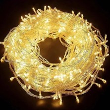 Aylina Mey Ithalat® 10M 60 LED Pilli 2 Kademeli Gün Işığı Şeffaf Kablo