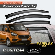 Aylina Mey Ithalat® Ford Custom 2012+ Cam Rüzgarlığı V2 Düz