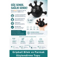 Carlburn #elyayı El Egzersiz Kavrama Gücü Antrenman Ekipmanı Stres Odaklanma Gripball Bilek Parmak Güçlendirme Topu