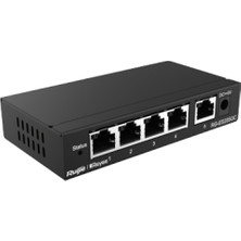 Binbir Göz Bilgisayar Ruıjıe Reyee RG-ES205GC 5 Port 10/100/1000 Ruıjıe Cloud Yonetılebilir Desktop Swıtch Metal Kasa