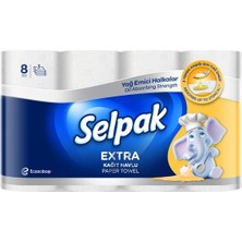 Selpak Kağıt Havlu Extra Yağ Emici 8'li