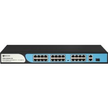 Binbir Göz Bilgisayar Bdcom S1200-24P2G1S 24 Port 10/100 24 Port Poe 2 Port Uplınk + 1 Sfp 370W Yonetılemez Rack Mount Swıtch