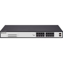 Binbir Göz Bilgisayar Bdcom S1518-16P 16 Port 10/100/1000 16 Port Poe 2 Port Gıgabıt Uplınk 240W Yonetılemez Rack Mount Swıtch
