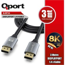 Binbir Göz Bilgisayar Qport Q-DP34 1.4V Dısplay Kablo 3m