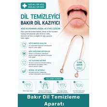 Carlburn #diltemizleyici Hijyenik Dil Temizleyici Ağız Bakım Ürünü Metal Dil Kazıyıcı Bakır Dil Temizleme Aparatı