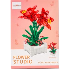 Toys E Toys Flower Studio Barbados Zambağı Çiçek Yapı Blok Seti 565 Parça 9107A