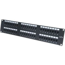 Binbir Göz Bilgisayar Ods ODS-P48UTP Utp Cat6 2u 48 Port Patch Panel Dolu