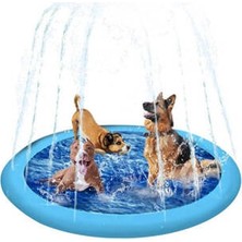 Erdo Ticaret Su Fışkırtmalı Şişme Köpek Yatağı Mavi 130 cm