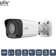 Binbir Göz Bilgisayar Unıvıew IPC2122LB-ASF28K-A 2mp 2.8mm 30MT H265+ IP67 Dahili Ses Ir Bullet Ip Kamera