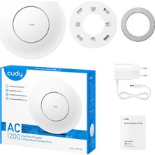Binbir Göz Bilgisayar Cudy AP1300 AC1200 1port 1X10/100/1000 Mbps 4.64DBI 2.4 Ghz & 5 Ghz Tavan Tipi Access Poınt