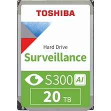 Binbir Göz Bilgisayar Toshıba S300 Aı 20TB 7200RPM 512MB Sata3 MG11ACA20TE-V Enterprıse HDD