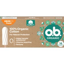 Ob Tampon Organic Super 16'lı