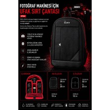 Pdx Fotoğraf Makinesi Sırt Çantası | For Sony | Siyah