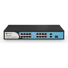 Binbir Göz Bilgisayar Bdcom S1200-16P2G1S 16 Port 10/100 16 Port Poe 2 Port Uplınk + 1 Sfp 180W Yonetılemez Rack Mount Swıtch