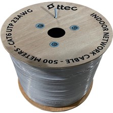Binbir Göz Bilgisayar Ttec KBL-CAT6-23CCA/IN500G 500MT U/utp Cat6 Network Pvc Kablo Grı Cca 0.55MM