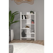 Mobilique Ilayda Asimetrik 6 Raflı Modern Kitaplık