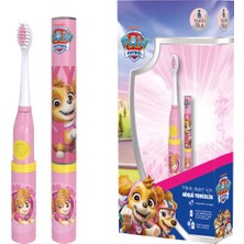 Çocuk Diş Fırçası - Paw Patrol (Skye) Lisanslı Pilli Diş Fırçası Eğitici 3+