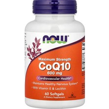 Now Foods COQ10 Coenzyme Ubiquinone With Vitamin E & Lecithin 60 Softgels