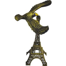Ylz Denge Kartalı Eiffel Kule Biblo Dekoratif Orta Boy