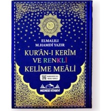 Binbir Göz Kitap Kur'an-I Kerim Bilgisayar Hatlı Renkli Kelime Meali - Cami Boy
