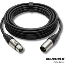 AUDIOX Alpha Series XLR Mikrofon Kablosu Balanslı XLR Erkek XLR Dişi Canon Kablo