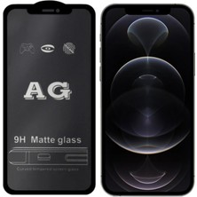 Ally iPhone 12 -12 Pro 6.1inç Full Glue Matte Tempered Cam  Ekran KORUYUCU-(5775) - SO2133-9552