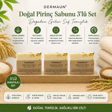 DERMAUN PİRİNÇ SABUNU ÜÇLÜ AVANTAJ SETİ