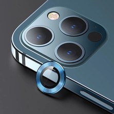 Usams Iphone 12 Pro 3D Metal Çerçeveli Kamera Lens KORUYUCU-(5775) - SO2109-9050