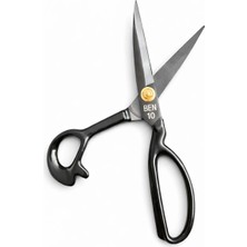 İğne İzi Profesyonel Siyah Terzi Makası - 26,5 Cm, 10INÇ Paslanmaz Çelik - Tailor Scissors – 10” Professional Fabric Shears