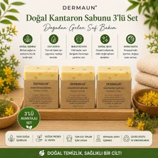 DERMAUN DOĞAL EL YAPIMI KANTARON SABUNU 3'LÜ AVANTAJ SETİ