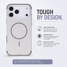 PLM Koen iPhone 17 Pro Max Uyumlu Magsafe Kılıf – Kablosuz Şarj Destekli, Köşe Koruma Darbe Emici, Şeffaf Mat Premium Telefon Kılıfı, Taş Rengi
