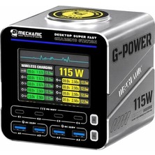Mechanic G-Power 115W Gan Masaüstü Hızlı Şarj Istasyonu