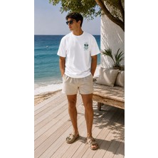 Şık ve Mutlu Premium Pamuk Oversize Casablanca T-Shirt