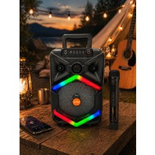 Torres CS-0812 200W Karaoke Hoparlör Mikrofonlu | Bluetooth Taşınabilir Ses Sistemi
