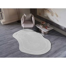 Gümüşsuyu Lugano Art 19040 Modern Oval Antitoz Halı Krem
