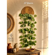 MACROMEKİDS Macromekids Tekli Bohem Duvar Süsü , Sarmaşık Duvar Dekoru, Balkon ve Salon Dekorasyonu, HEDIYELIK(35X75CM)