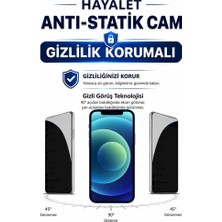 3gen Case iPhone 12 / 12 Pro Uyumlu Hayalet Cam Privacy Ekran Koruyucu 9H Temperli Cam Yanlardan Görünmez