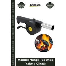 Carlburn #ateş Profesyonel Piknik Kamp Barbekü Körüğü Üfleme Aparatı Manuel Mangal Ateş Yakma Cihazı
