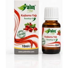 Yalın Vital Kuşburnu Yağı 10 ml | %100 Saf ve Doğal Soğuk Sıkım ( Cam Damlalık Hediyeli )
