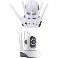 Uravas Store LED Aydınlatmalı 5 Antenli Motorlu 1080P Wifi Kamera Sensörlü