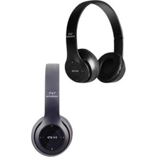 Uravas Store Bluetooth Kablosuz Kulaklık Siyah Wireless 5.0 Kulak Üstü Uzun Pil Ömrü