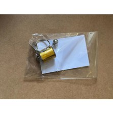 Vites Görünümlü Sarı Renk Oynar Viteskolu Araç Aksesuarı 3D Metal Anahtarlık