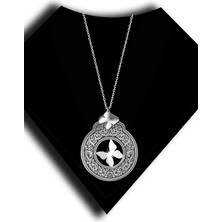 Roxx Jewellery 925 Ayar Gümüş  Kelebek Bahçesi Tasarım Kadın Kolye
