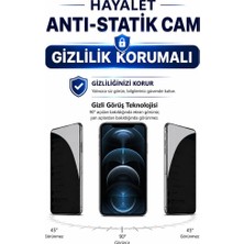 3gen Case iPhone 12 Pro Max Uyumlu Hayalet Cam Privacy Ekran Koruyucu 9H Temperli Cam Yanlardan Görünmez