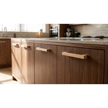 Wholewood Zen Ahşap Mobilya Dolap Kulpu 96 Mm Ahşap Rengi