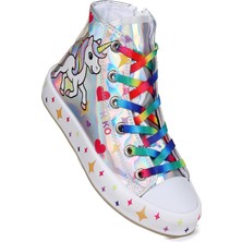 Kiko Kids Pames Unicorn Fermuarlı Kız Çocuk Spor Ayakkabı