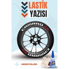 Baghes Camaro Motosiklet ve Otomobil Araç 3D Oto Lastik Yazısı Sticker Arma Seti – 8 Adet